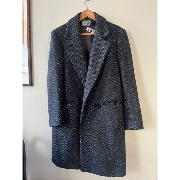 No Brand Jackets & Blazers - Vintage Wool Tweed Coat